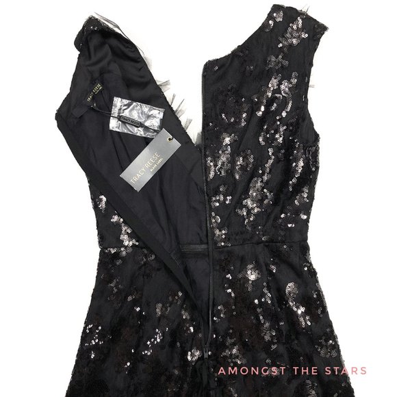 Tracy Reese Embellished Sequin Mini Frock Dress - Picture 12 of 12